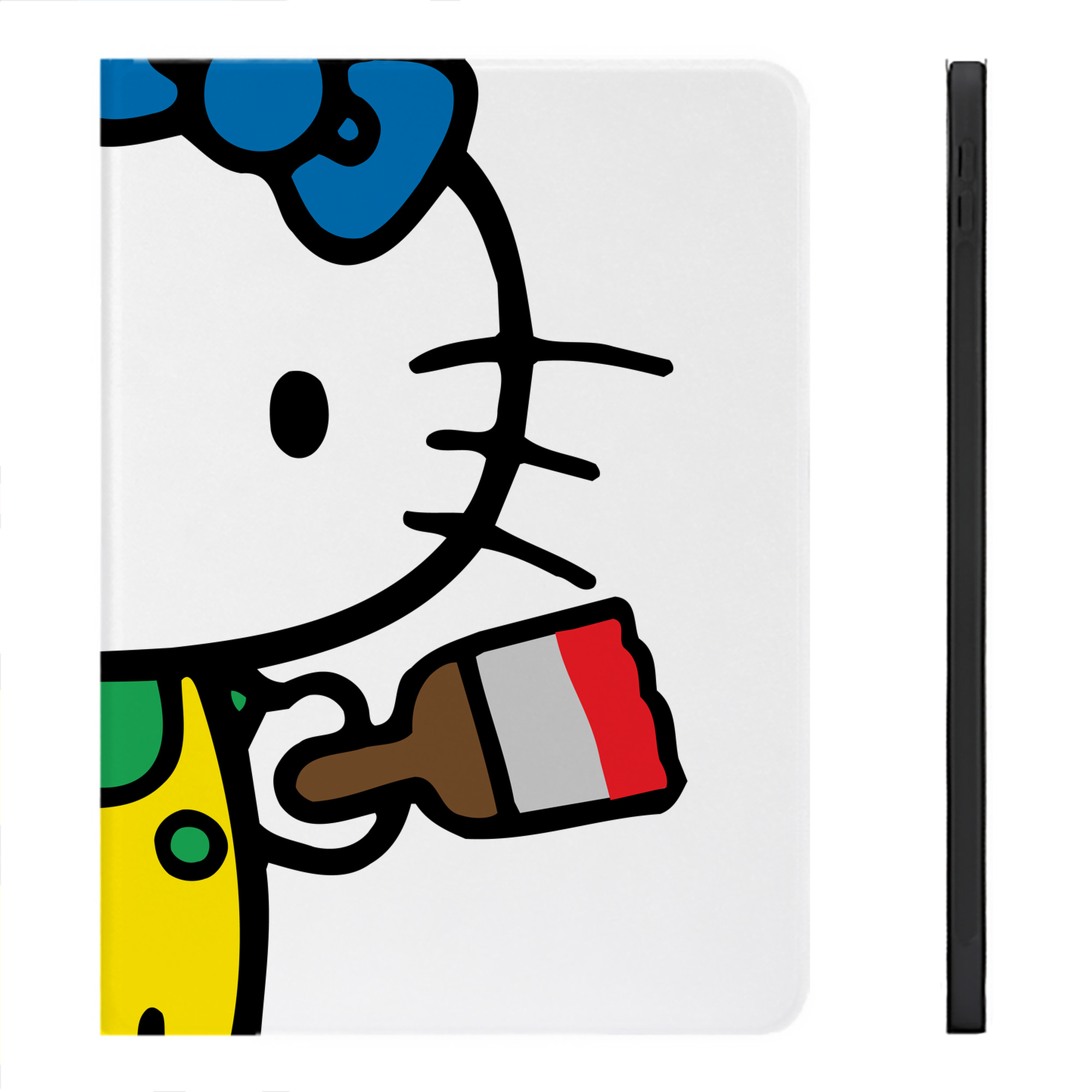 （画像用） Hello Kitty ハローキティ IPadケース ペンホルダー付き ブックスタイルデザイン